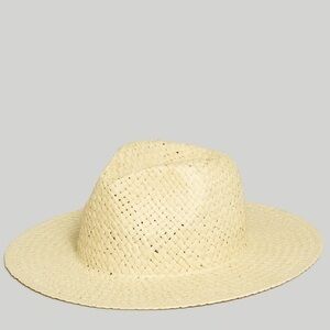 Madewell Cream Beige Woven Straw Hat Size M / L